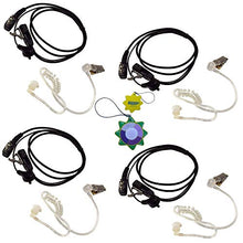 Load image into Gallery viewer, 4X HQRP 2 Pin Acoustic Tube Earpiece Headsets Mic Compatible with ICOM IC-X2E, IC-Z1A, IC-Z1E + HQRP Sun Meter
