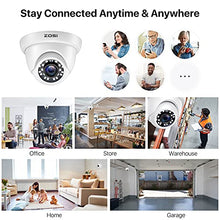Load image into Gallery viewer, ZOSI 4 Pack 2MP 1080p HD-TVI Home Security Video Camera Outdoor Indoor 1920TVL, 24PCS LEDs, 80ft Night Vision, 90View Angle, Weatherproof Surveillance CCTV White Dome Camera
