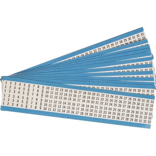 Brady HH-1-33-PK, 111185 Consecutive Numbers Wire Marker Card, (3 Packs of 25 pcs)
