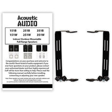 Load image into Gallery viewer, Acoustic Audio 251B Indoor Outdoor 3 Way Speakers 400 Watt Black Pair
