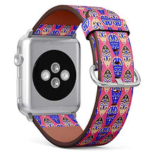 Load image into Gallery viewer, S-Type iWatch Leather Strap Printing Wristbands for Apple Watch 4/3/2/1 Sport Series (38mm) - Tribal Ritual Shamanic Masks Ethnic Pattern
