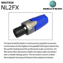 Load image into Gallery viewer, 3 Foot - Coaxial Studio Speaker Cable Custom Made by WORLDS BEST CABLES  Using Mogami 3082 Wire &amp; Neutrik NP2X-B TS &amp; NL2FX speakON Plugs
