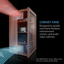 Load image into Gallery viewer, AC Infinity AIRPLATE S5, Quiet Cooling Fan System 8&quot; with Speed Control, for Home Theater AV Cabinets
