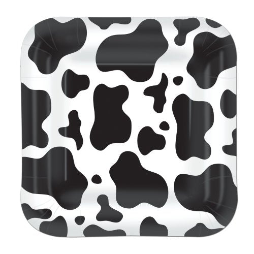 Beistle Cow Print Plate, 9-Inch (8 Count)