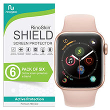 Load image into Gallery viewer, (6-Pack) Apple Watch 40mm Screen Protector (Series 6 5 4 SE) RinoGear Case Friendly Accessories Flexible Full Coverage Clear TPU Film
