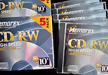 Load image into Gallery viewer, 5-Pack CD-RW Media 8x-10x Only 650MB 74min High Speed
