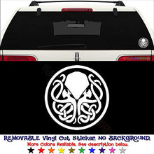 Load image into Gallery viewer, GottaLoveStickerz Cthulhu Badge Myth Removable Vinyl Decal Sticker for Laptop Tablet Helmet Windows Wall Decor Car Truck Motorcycle - Size (20 Inch / 50 cm Tall) - Color (Matte White)
