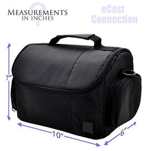 Load image into Gallery viewer, Large Digital Camcorder / Video Padded Carrying Bag / Case, Large For Canon VIXIA XC10, EOS C100 Mark II, HF R62, VIXIA HF R600, HF G10, G20, G30, M40 &amp; More... + eCostConnection Microfiber Cloth

