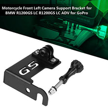 Load image into Gallery viewer, Sports Camera Mount, Motorcycle Bicycle Bike Camera Front Left Camera Support Bracket for Outdoors(Black)
