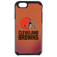 Load image into Gallery viewer, NFL Cleveland s Classic Football Pebble Grain Feel iPhone 6 Case, Brown
