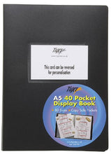 Load image into Gallery viewer, Tiger 12 x A5 Flexicover Black Cover Display Book Presentation Folders Portfolios

