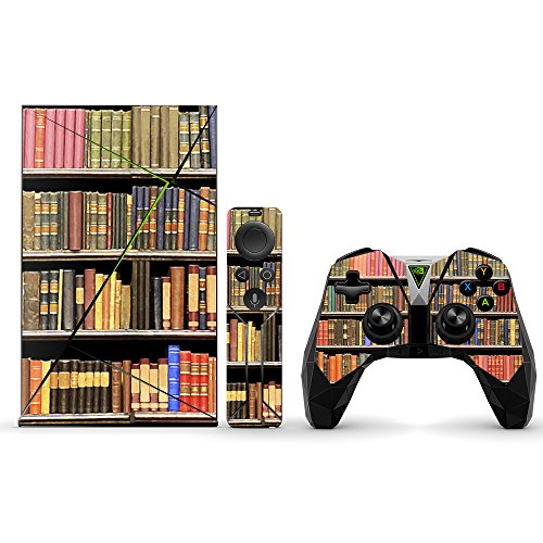 MightySkins Skin Compatible with NVIDIA Shield TV (2017) wrap Cover Sticker Skins Books