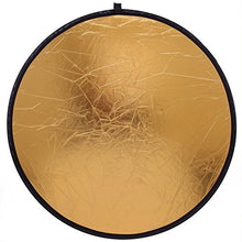 Load image into Gallery viewer, 43&quot;/110cm 5-in-1 Light Reflector for Photography Collapsible Multi-Disc Round with Bag - Translucent, Gold, Silver, Black and White
