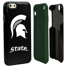 Load image into Gallery viewer, Guard Dog Collegiate Hybrid Case for iPhone 6 / 6s  Michigan State Spartans  Black
