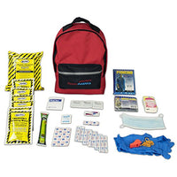 Ready America 72 Hour Emergency Kit, 1-Person, 3-Day Backpack, Includes First Aid Kit, Survival Blanket, Portable Preparedness Go-Bag for Earthquake, Fire, Flood
