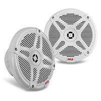 Pyle 6.5 Inch Marine Speakers - Coaxial 2-Way Waterproof Component Speaker Pair | Audio Stereo Sound System with Wireless RF Streaming Support | 6.5