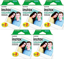 Load image into Gallery viewer, Fujifilm Square Instant Film 10 Pack (100 exposures) for SQ1, SQ6 &amp; SQ10 Cameras (5 Items)
