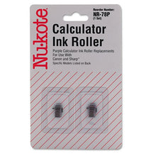 Load image into Gallery viewer, Nu-Kote NR78P Compatible Ink Rollers for Canon/Sharp Calculators - Two per Pack (Purple)

