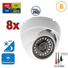 Load image into Gallery viewer, Evertech Full HD 1080P Indoor Outdoor Security Camera with Night Vision Waterproof Metal Housing 3.6mm Fixed Wide Angle 4 in 1 AHD TVI CVI and Traditional Analog DVRs w/ Free CCTV Warning Sign
