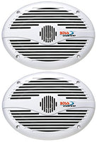 BOSS Audio Systems MR690 350 Watt Per Pair, 6 x 9 Inch, Full Range, 2 Way Weatherproof Marine Speakers Sold in Pairs
