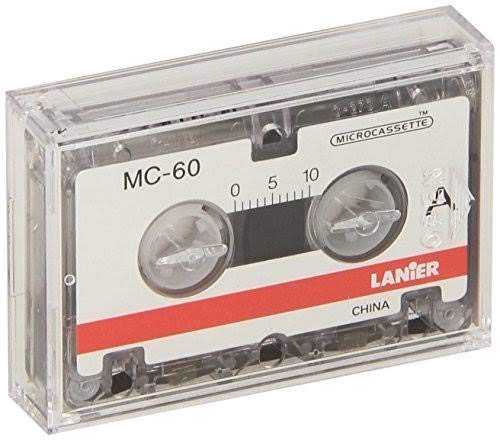 Lanier MC-60 Microcassette Recording Tapes Box of 5 Sealed Tapes.