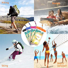 Load image into Gallery viewer, F-color Waterproof Case, 4 Pack Transparent PVC Waterproof Phone Pouch Dry Bag for Swimming, Boating, Fishing, Skiing, Rafting, Protect iPhone X 8 7 6S Plus SE, Galaxy S6 S7, LG G5 and More
