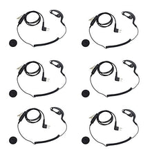 Load image into Gallery viewer, M Head Earpiece Headset PTT with Mic for 2-pin Motorola Two Way Radio 6 Pack

