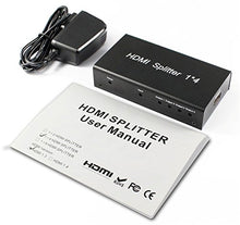 Load image into Gallery viewer, HDMI Matrix Switche,4 port HDMI Splitter 1 in 4 out HDMI 1.4 Powered Distributor Splitter 1x4 for 4Kx2K Full HD 1080P and 3D Compatible
