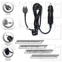 Load image into Gallery viewer, Ramtech 12V DC Car Vehicle Power Adapter Charger Cable Cord for Garmin Streetpilot c510 c530 c550 c580 GPS + Free Bonus Stylus Pen - CH700
