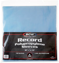 Load image into Gallery viewer, BCW 1-RSLV 33 RPM Record Sleeves (100 Count)
