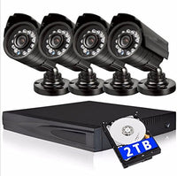 GOWE HD 1080p 4 Channel CCTV system video surveillance DVR KIT with 4PCS 1200TVL Home security 4ch camera system+2000G HDD