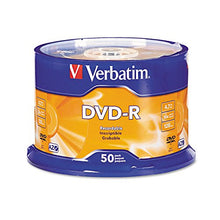 Load image into Gallery viewer, Verbatim DVD-R Recordable Media, with Spindle, 4.7GB/120 Minutes, Pack of 50
