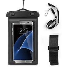 Load image into Gallery viewer, New Dry Lanyard Waterproof Pouch Armband Case for Samsung Galaxy A6 / Motorola Moto G6 / G6 Plus / G6 Play / E5 / E5 Plus / E5 Play/HTC U12 / HTC Desire 12 (Black)
