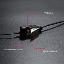 Load image into Gallery viewer, M Head Earpiece Headset PTT with Mic for 2-pin Motorola Two Way Radio 6 Pack
