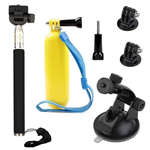 VVHOOY Action Camera Accessories Kit Compatible with GoPro Hero 11 10 9 8 7 6 5 4/Campark/Dragon Touch/AKASO/Crosstour/Vemont/Apeman/Apexcam/WOLFANG/Surfola/Exprotrek/Piwoka/HLS Sports Action Camera
