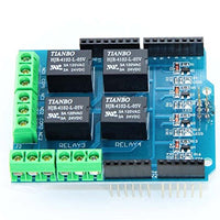 1 pcs lot Expansion board 5V 4 channel relay module Relay Shield