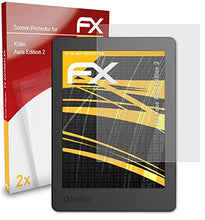 Load image into Gallery viewer, atFoliX Screen Protector Compatible with Kobo Aura Edition 2 Screen Protection Film, Anti-Reflective and Shock-Absorbing FX Protector Film (2X)

