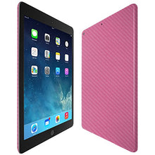Load image into Gallery viewer, Skinomi Pink Carbon Fiber Full Body Skin Compatible with Apple iPad 9.7 inch (2018)(Full Coverage) TechSkin with Anti-Bubble Clear Film Screen Protector
