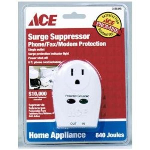 Ace 1 Outlet Home Appliance Surge Suppressor