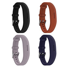Load image into Gallery viewer, Huadea compatible Replacment for Fitbit Flex 2 ,With Watch Buckle Comfortable Soft Silicone Wristband (4 Pack)
