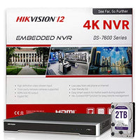 Hikvision DS-7608NI-I2/8P-2TB P Series 8-Channel 12MP NVR with 2TB Storage (US Version)