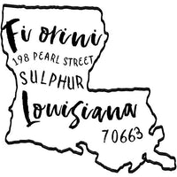 Louisiana Return Address Stamp - State of Louisiana Self Inking Stamp