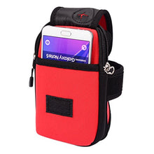 Load image into Gallery viewer, Sweatproof Red Neoprene Fitness Pouch Armband Compatible with BlackBerry Smartphones Up to 6.4inches
