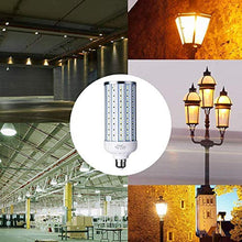 Load image into Gallery viewer, 60 Watt LED Corn Light Bulb(500W Equivalent),5500 Lumen 6500K,Cool Daylight White LED Street and Area Light,E26/E27 Medium Base,for Outdoor Indoor Garage Factory Warehouse High Bay Barn and More
