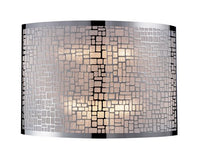 Elk 31040/2 Medina 2-Light Sconce in Polished Stainless Steel