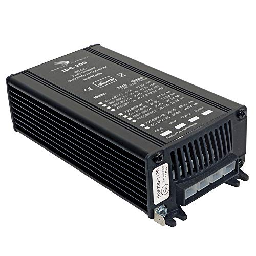 Samlex IDC-200C-24 Fully Isolated 200 Watts DC-DC Step Up Converter, Provides a highly regulated output DC voltage of 24.5 Volts for an input DC voltage range of 30-60 Volts and rated output current o