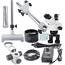 Load image into Gallery viewer, KOPPACE 7X-45X,Trinocular Stereo Microscope,0.5X CTV Interface,Phone Repair Stereo Microscope,Single arm Bracket,WF10X Eyepieces
