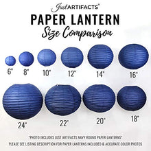 Load image into Gallery viewer, Just Artifacts 6-Inch Seafoam Chinese Japanese Paper Lanterns (Set of 5, Seafoam)
