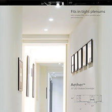 Load image into Gallery viewer, WAC Lighting R3ASWT-A830-BKWT Aether Square Wall Wash Trim with LED Light Engine Flood 50 Beam 3000K Soft, Black White
