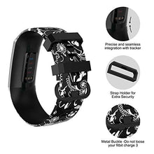 Load image into Gallery viewer, honecumi Floral Charge 4 Bands Compatible with Fitbit Charge 4 /Charge 3 /Charge 3 SE Watchband Wrist Strap Bracelet for Men Women Colorful Pattern Watch Band with Metal Buckle-Large Watch Bands
